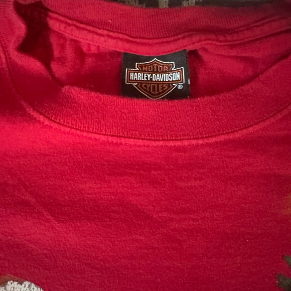 Harley-Davidson biker Santa motorcycle Christmas tee Lakeland Florida size small - Picture 5 of 8
